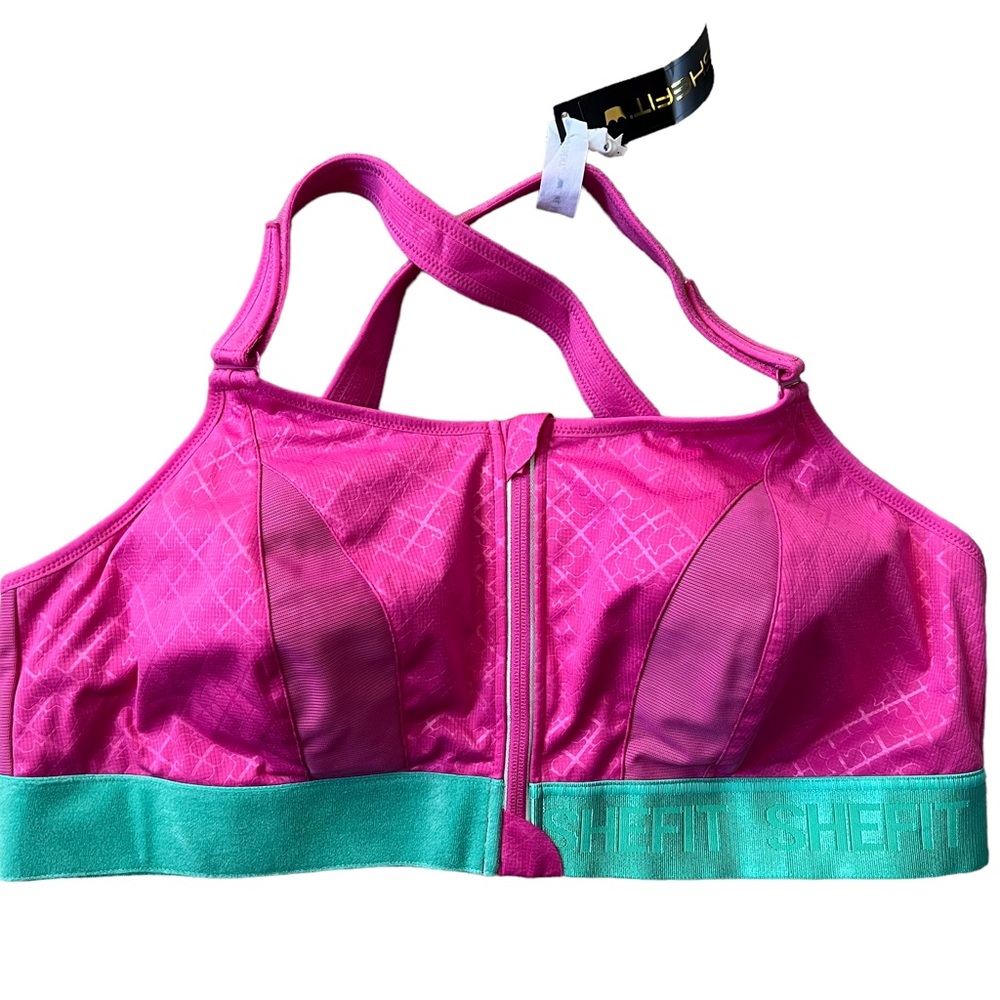 Women’s SHEFIT Pink Sports Bra 4XL NWT